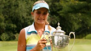 Lexi Thompson, in 2008, won the U.S. Girls' Junior Championship at 13 years of age. (USGA/Robert Walker)